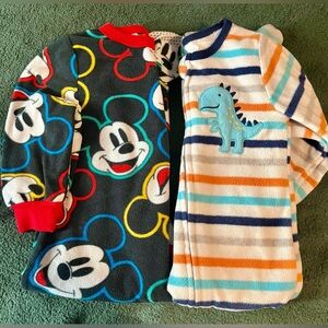 Disney Mickey pjs with zipper and Dinosaur Design